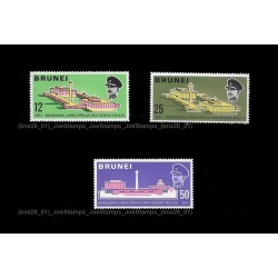 Brunei 1969 Opening of Dewan Majlis dan Lapau Diraja Set of 3pcs stamps MNH Fine