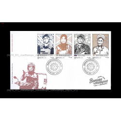 Malaysia 2021 COVID-19 Frontliners FDC with stamps Fine