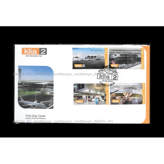 2014 Malaysia KLIA2 FDC with stamps Fine