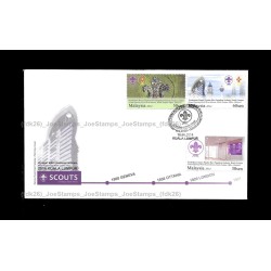 2014 Malaysia Grand Opening World Scout Bureau Kuala Lumpur Office FDC with stamps Fine