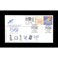 2015 Malaysia 150th Anniversary of International Telecommunication Union FDC with stamps Fine