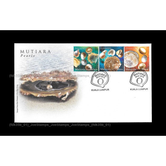 2015 Malaysia Pearls FDC with stamps Fine