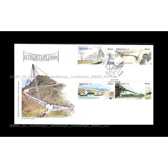 2018 Malaysia Unique Structure FDC with stamps Fine