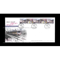 1997 Malaysia Light Rail Transit System FDC with stamps in strips Good (lightly toned & spots)
