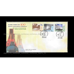 2000 Malaysia 100 Years of Institute for Medical Research FDC with stamps Good (lightly toned & spots)