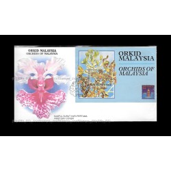 1994 Orchids of Malaysia FDC MS Good (lightly toned & spots)