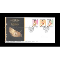 1994 Malaysia Installation of 10th YDP Agong Tuanku Jaafar FDC with stamps Good (lightly toned & spots)