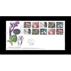1997 Highland Flowers of Malaysia FDC with booklet stamps affixed Good (lightly toned & spots)