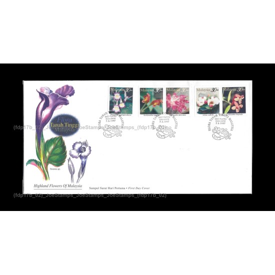 1997 Highland Flowers of Malaysia FDC with stamps Fine