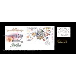1997 Malaysia MALPEX 97 50 Years of Organised Philately FDC MS Good (lightly toned & spots) Hari Jublic Emas PSM Postmark