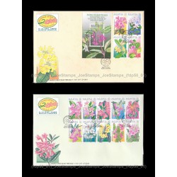 2000 Highland Flowers of Malaysia S2 FDC MS and Stamps Good (lightly toned & spots)