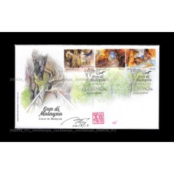 2019 Caves in Malaysia FDC with stamps Good
