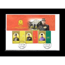 2018 Malaysia Installation of Sultan Kedah Sultan Sallehudin Private FDC cover with stamps Fine (Design I - Red)
