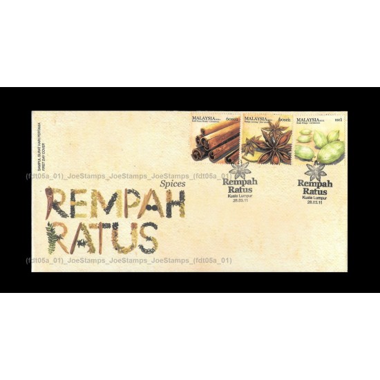 2011 Malaysia Spices FDC with stamps Fine