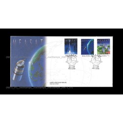 1996 Malaysia Launch of MEASAT I FDC with stamps Fine