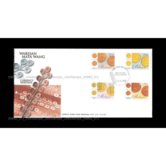 1998 Malaysia Currency Heritage FDC with stamps Fine