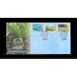 2001 Malaysia 100th Anniversary of Forestry Department FDC with stamps Good (lightly toned & spots)
