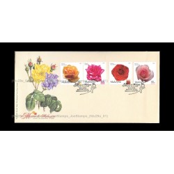 2003 Roses in Malaysia (S1) FDC with stamps Good (lightly toned & spots)