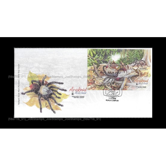 2009 Malaysia Stamp Week 2009 - Arachnid FDC MS Fine