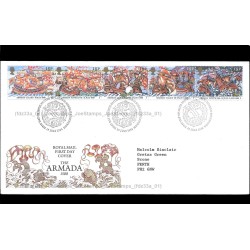 1988 UK The Armada 1588 FDC with stamps New Fine