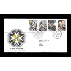 1987 UK St. John Ambulance FDC with stamps Fine