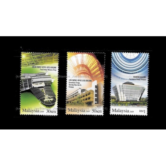 2009 Malaysia Energy Efficiency Building Set of 3pcs stamps MNH Fine