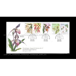 2002 Malaysia 17th World Orchids Conference FDC with stamps Good (lightly toned & spots)