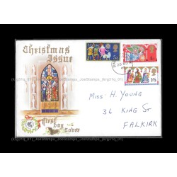 1969 Christmas FDC with stamps Good (lightly toned & spots)