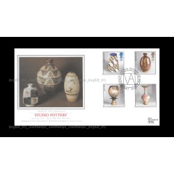 1987 UK Studio Pottery FDC with stamps Fine
