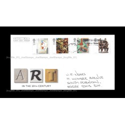 1993 UK Art In The 20th Century FDC with stamps Good (minor defect)