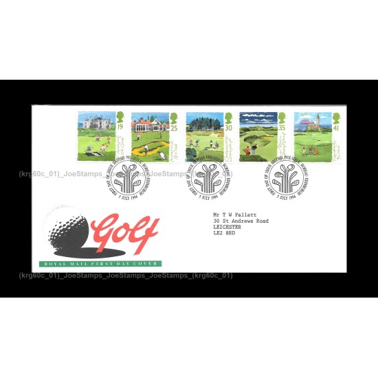 1994 UK Sports - Golf FDC with stamps Fine