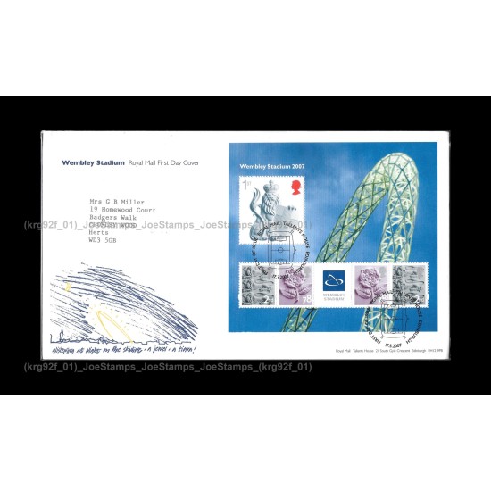 2007 UK Wembley Stadium FDC MS Fine