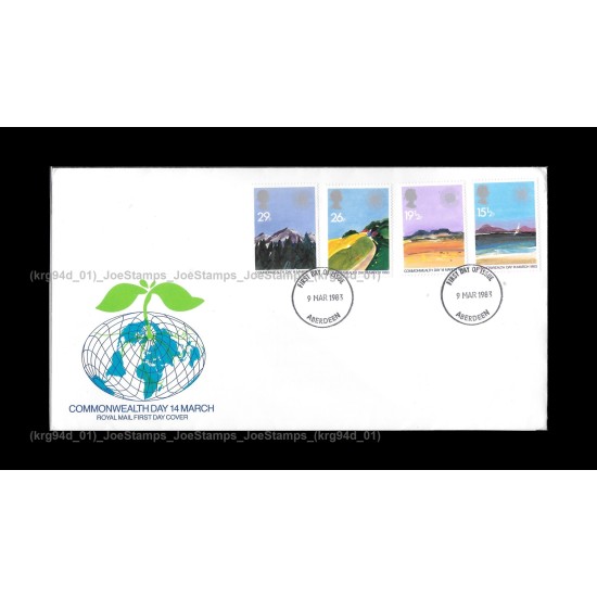 1983 UK Commonwealth Day FDC with stamps Fine