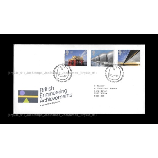 1983 UK British Engineering Achievements FDC with stamps Fine