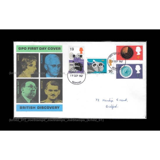 1967 UK British Scientific Discoveries FDC with stamps Fine