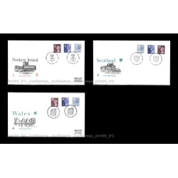 1978 UK Regional Definitive FDC in set of 3 covers Fine