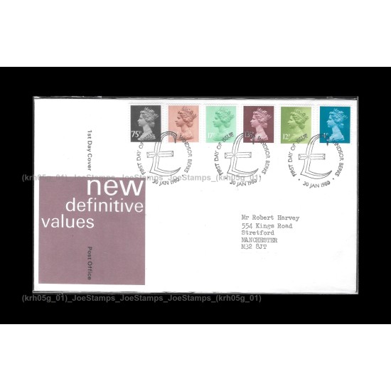 1980 UK New Definitive Values FDC with stamps Fine (1980A)