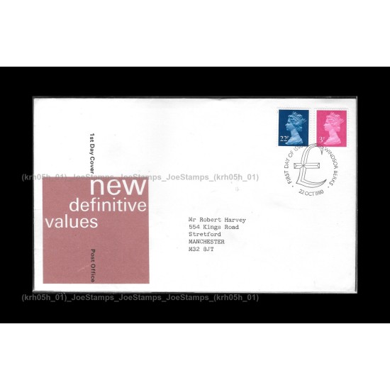 1980 UK New Definitive Values FDC with stamps Fine (1980B)