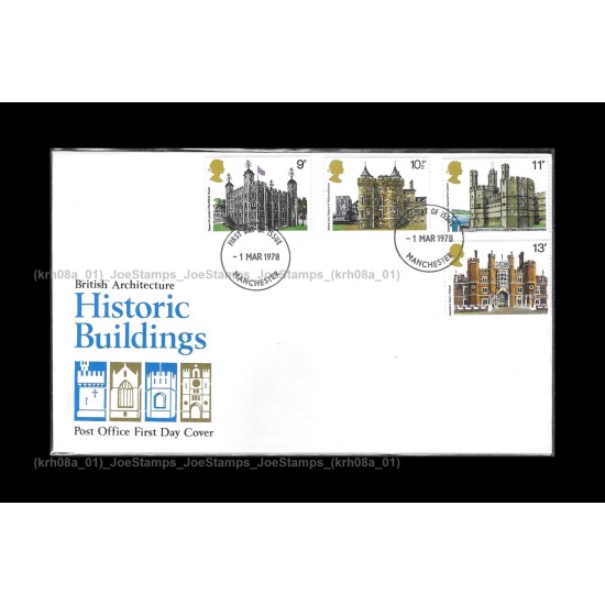 1978 UK Historic Buildings FDC with stamps Fine (Type A)