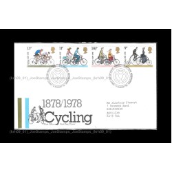 1978 UK Cycling FDC with stamps Fine