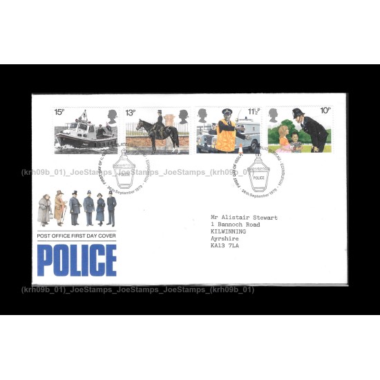 1979 UK Metropolitan Police FDC with stamps Fine