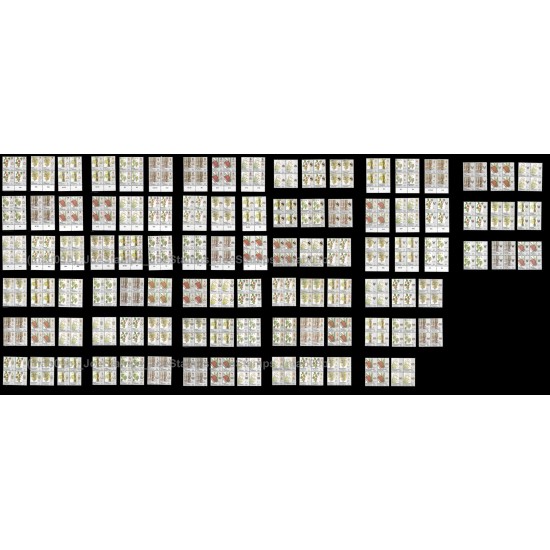 1986 Malaysia Agro-based Products Definitive in bo4 complete set. Fine Set of 98pcs MNH Fine