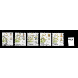 Malaysia 2003 Agro-based Products Sen Series (Johore, Kedah, Pahang, Selangor, Penang) Set of 5v stamps Used Fine