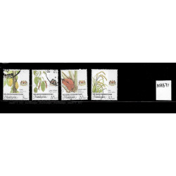 2002 Malaysia Agro-based Products Definitive Sen Series 2003 Wilayah Persekutuan Set of 4pcs stamps Used Fine