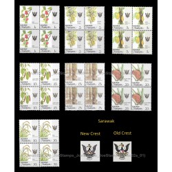1993 Malaysia Agro-based Products Definitive Sarawak New Crest Set of 7pcs stamps MNH Fine