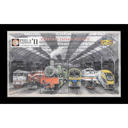 Malaysia 2011 Malayan Railways Phila-Nippon II Overprint (KTM) MS MNH Fine