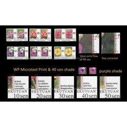 2018 Malaysia Garden Flowers Definitive 2007 Federal Territory with Micro Text Printing Set of 6pcs stamps MNH Fine