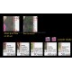 2018 Malaysia Definitive Garden Flowers FT with Micro Text Printing 10s-50s+40s microtext flaw + 2007 Issue 5s-50s (12v) 2007 20c corner perf chip Set of 12v stamps MNH MISPERF