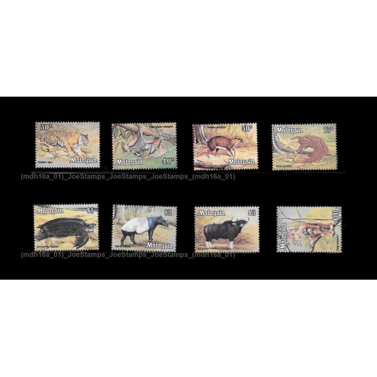 1979 Malaysia Animals (Wildlife) Definitive Set of 8pcs stamps MNH Fine