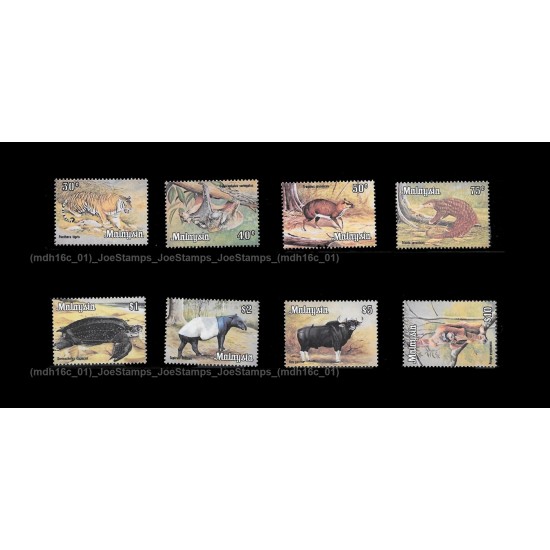1979 Malaysia Animals (Wildlife) Definitive Set of 8pcs stamps MNH Fine